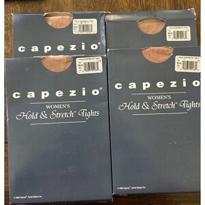 Vintage Capezio Hold And Stretch Tan Tights X-Large (4 Pair)
